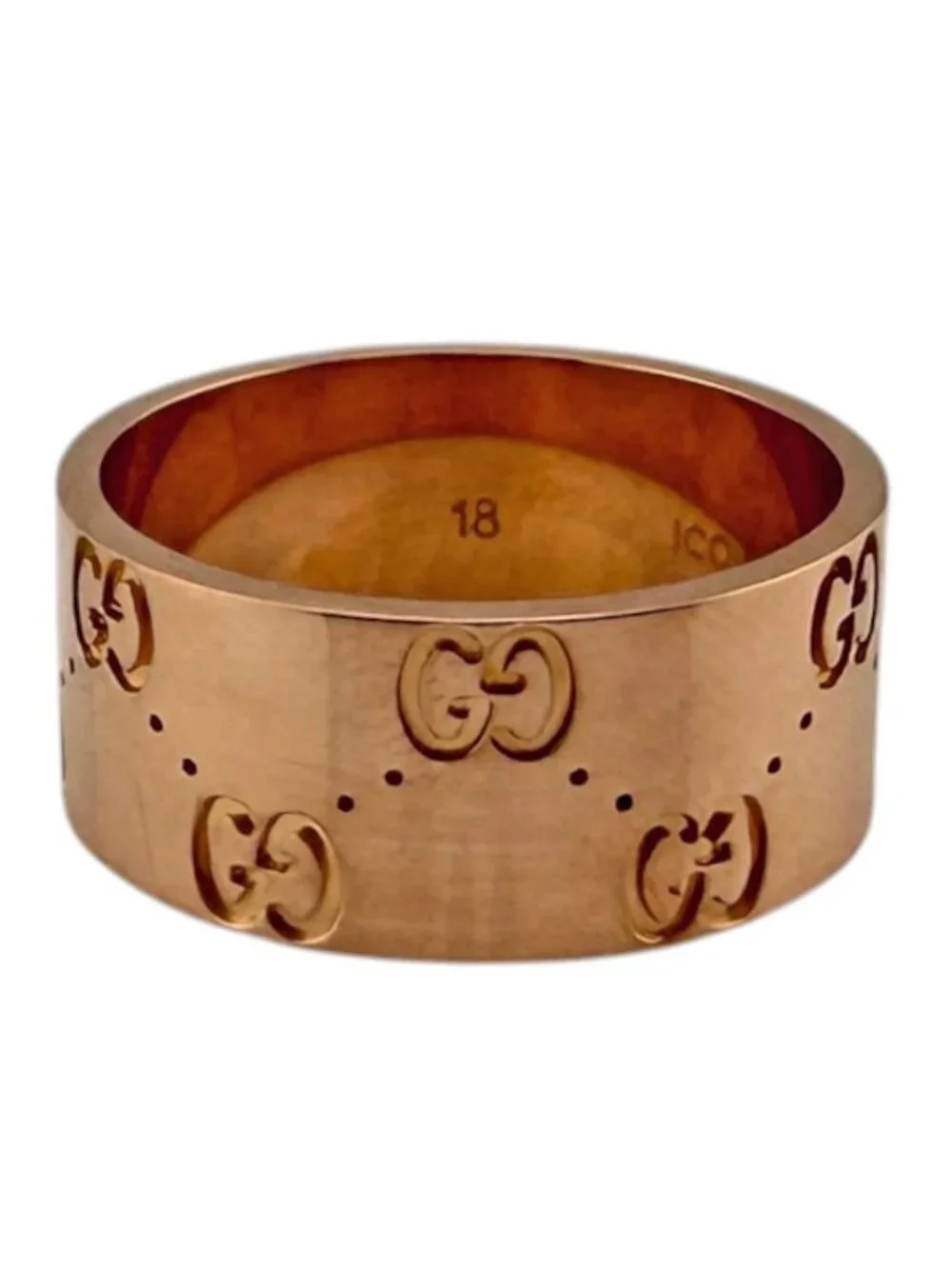Gucci Icon Wide Ring 18k Pink Gold